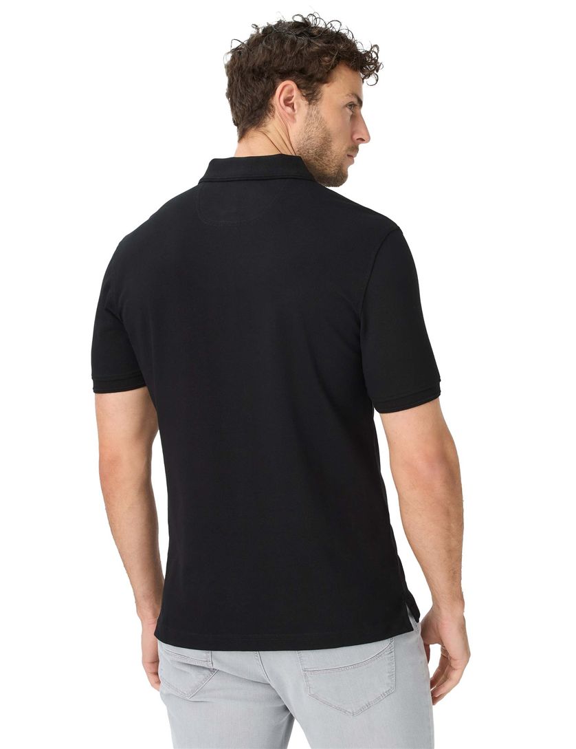zwarte poloshirt korte mouw Brax normale fit