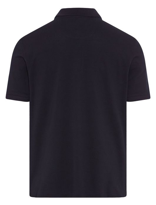 Brax poloshirt donkerblauw korte mouw 3 knopen