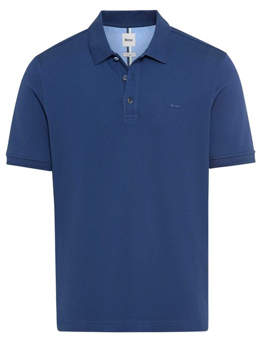 Brax poloshirt blauw korte mouw