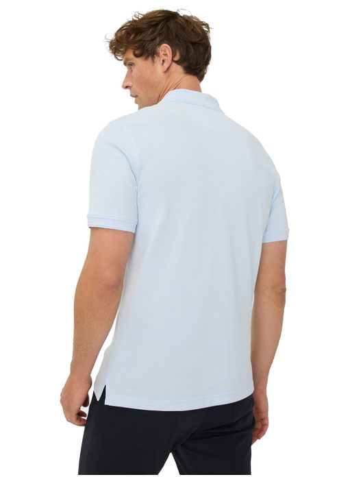 Brax poloshirt lichtblauw 3 knopen katoen