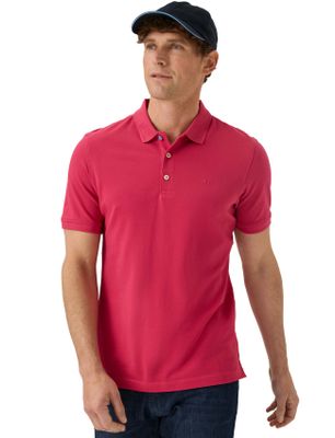 Brax Brax poloshirt roze normale fit korte mouw 3-knoops