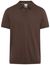 Brax poloshirt bruin effen katoen 3 knoops