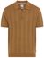 Brax poloshirt bruin strepen katoen normale fit