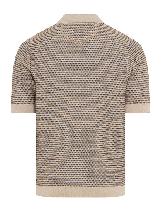 Brax poloshirt beige katoen korte mouw