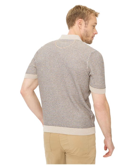 Brax poloshirt beige katoen korte mouw