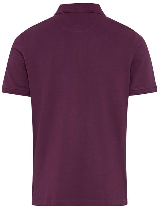 Brax poloshirt paars 3 knopen katoen