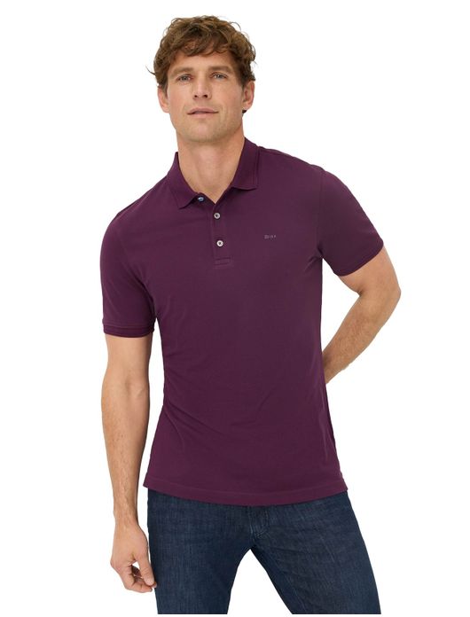 Brax poloshirt paars 3 knopen katoen