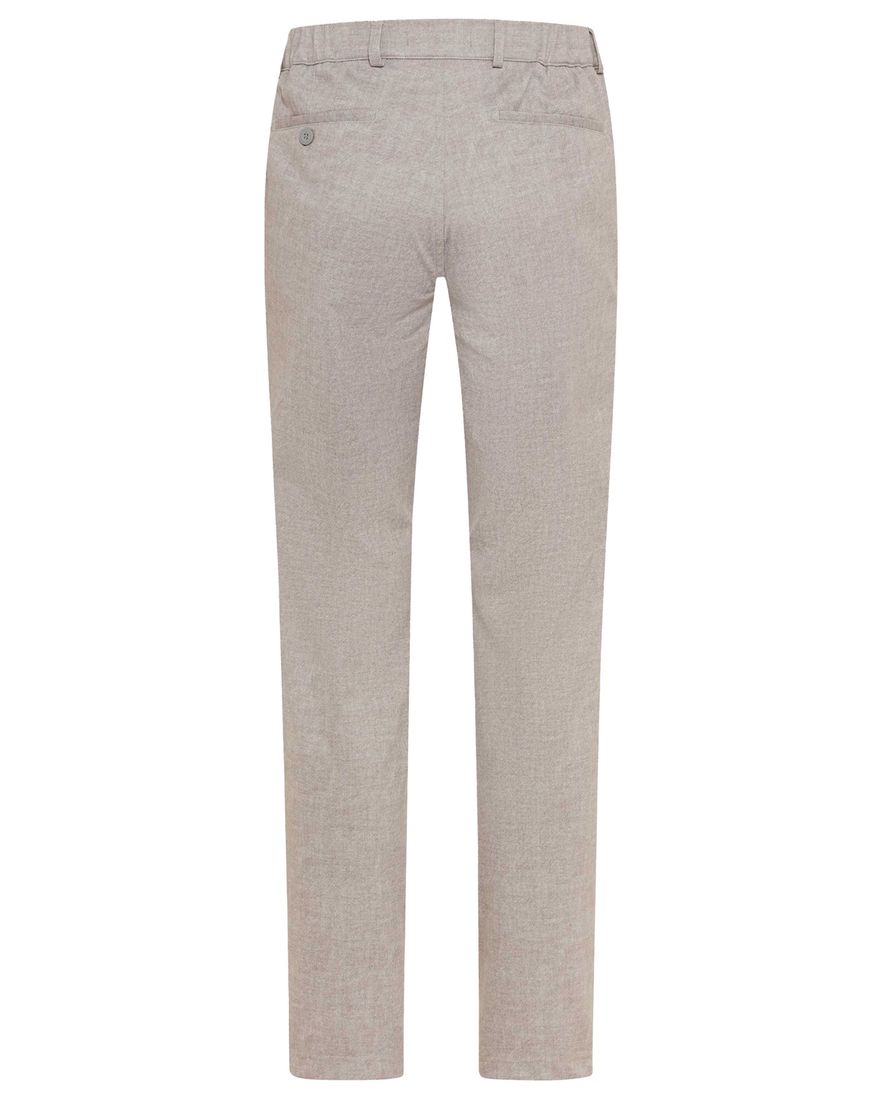 Eurex pantalon grijs katoen normale fit