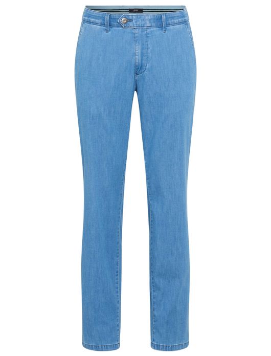 Blauw flatfront jeans Eurex normale fit