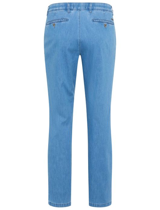 Blauw flatfront jeans Eurex normale fit