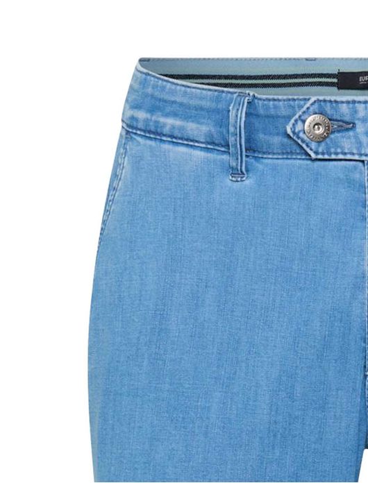 Blauw flatfront jeans Eurex normale fit