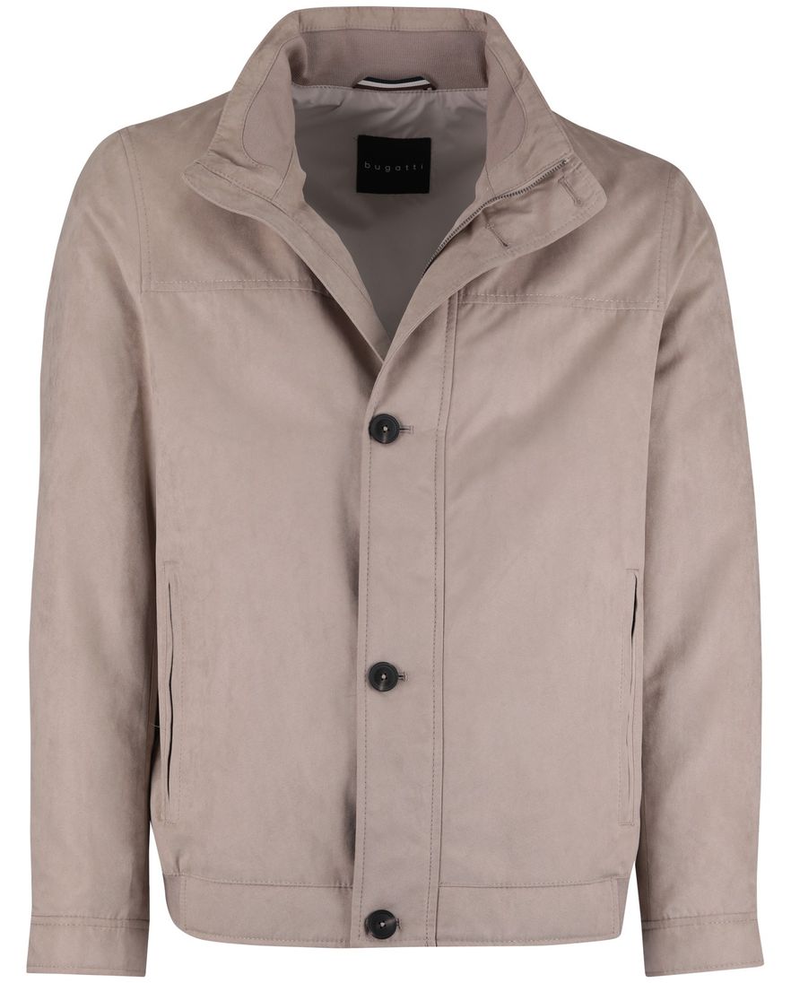 Beige zomerjas Bugatti wijde fit