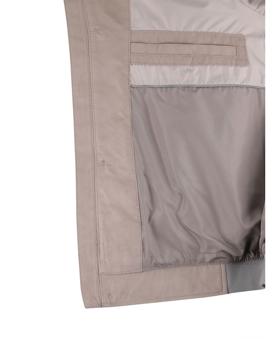 Beige zomerjas Bugatti wijde fit