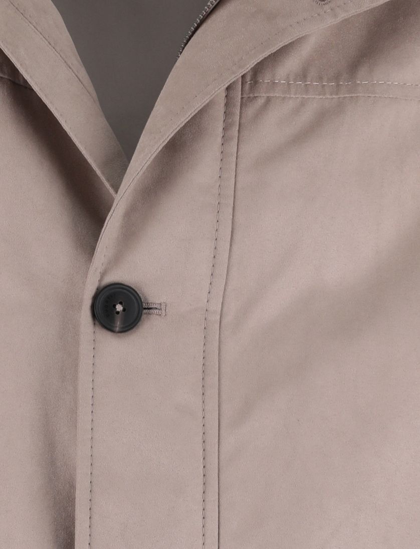 Zomerjas Bugatti wijde fit beige knopen en rits