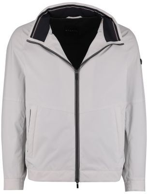 Bugatti Grijze zomerjas Bugatti wijde fit waterafstotend capuchon