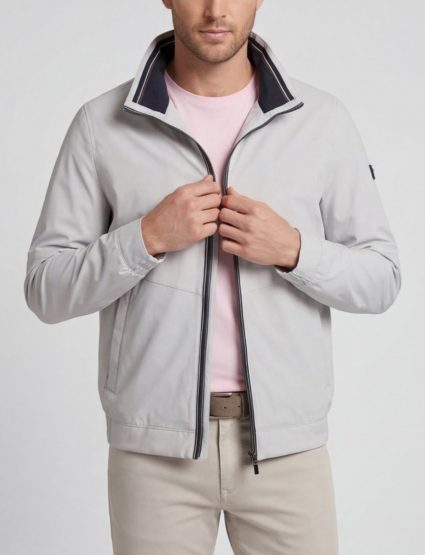 Zomerjas Bugatti donkerblauw waterafstotend wijde fit