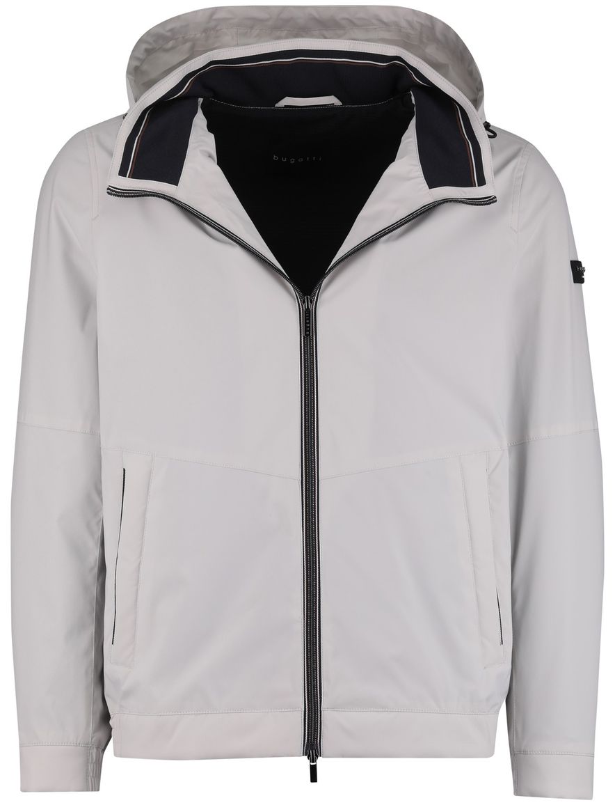 Bugatti zomerjas wit capuchon polyester