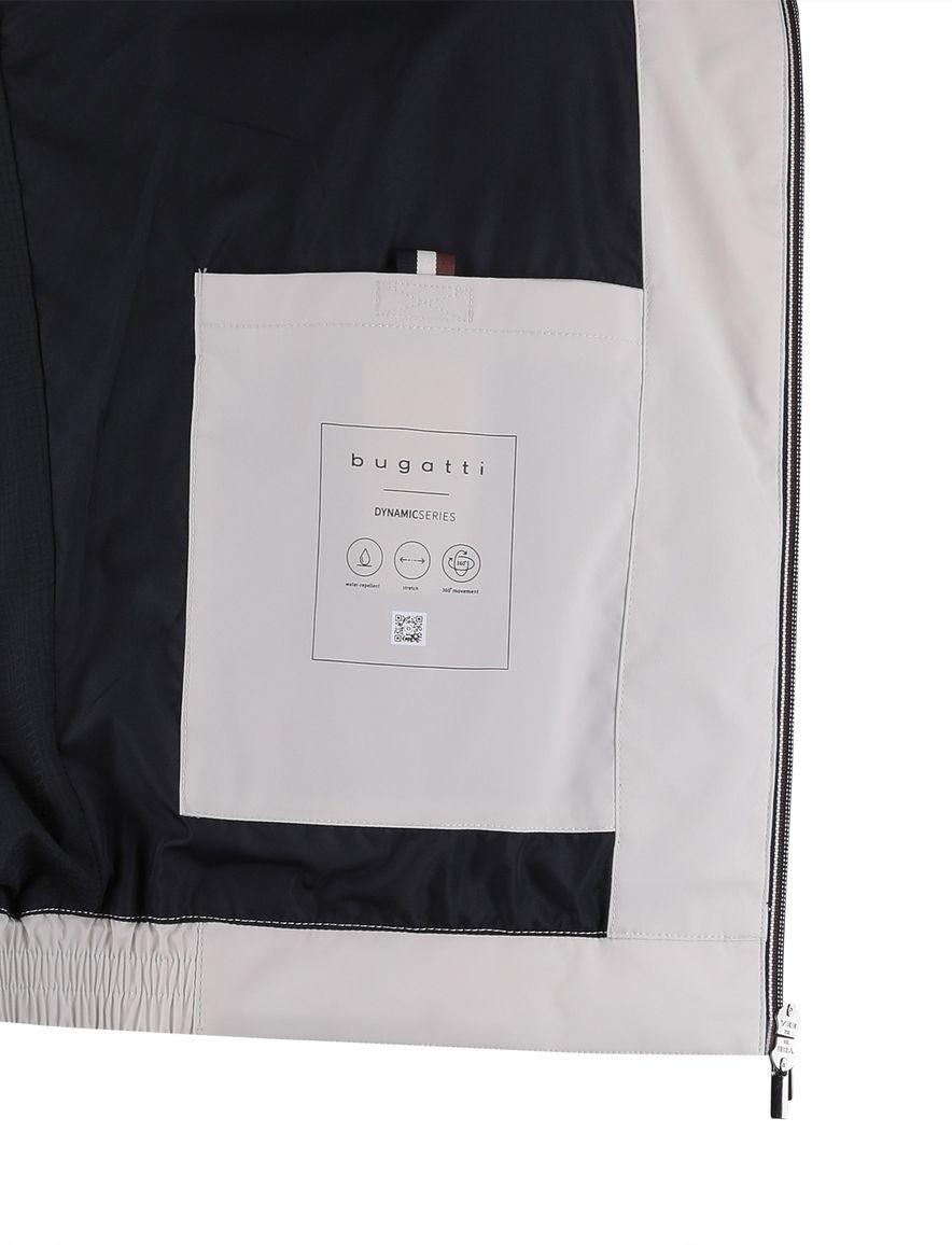 Bugatti zomerjas wit capuchon polyester