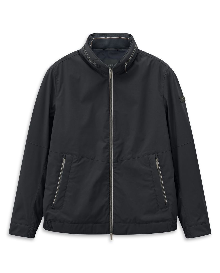 Donkerblauw zomerjas Bugatti wijde fit waterafstotend