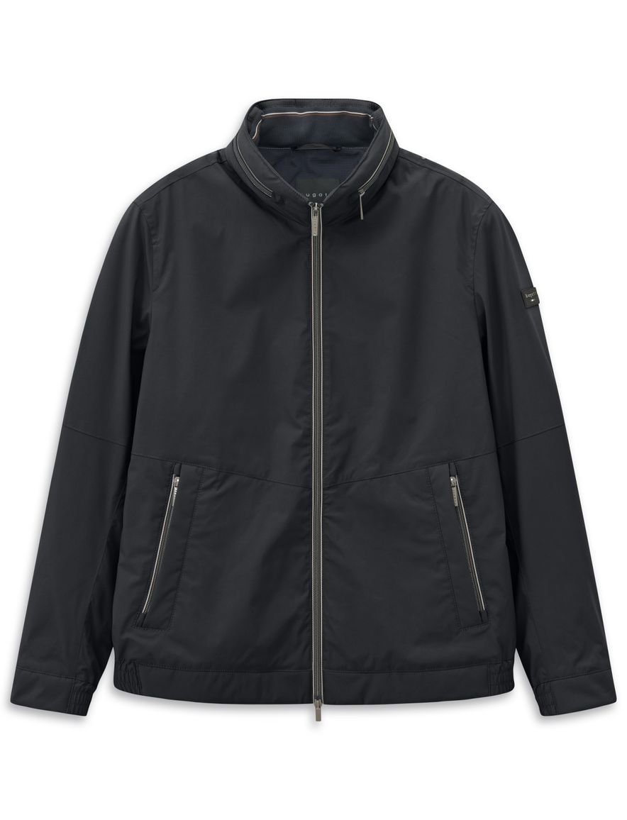 Donkerblauw zomerjas Bugatti wijde fit waterafstotend