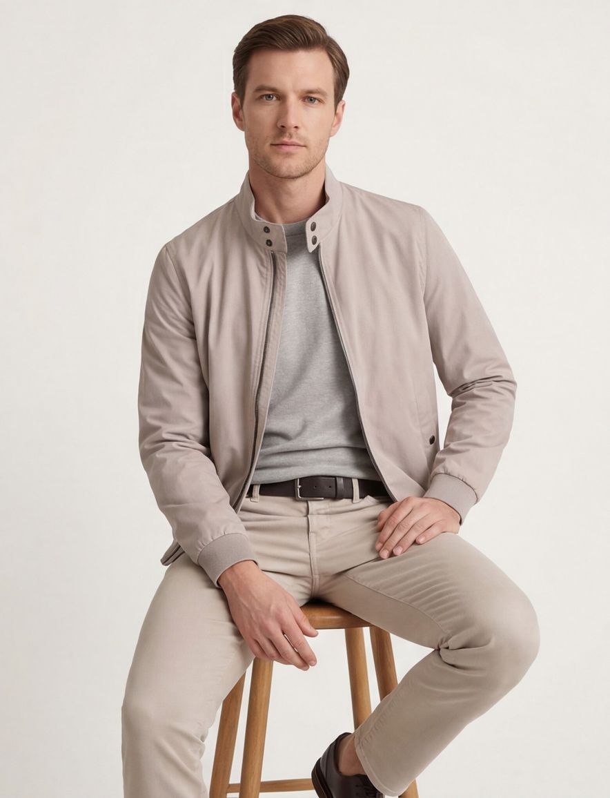 Bugatti zomerjas beige knoopzakken