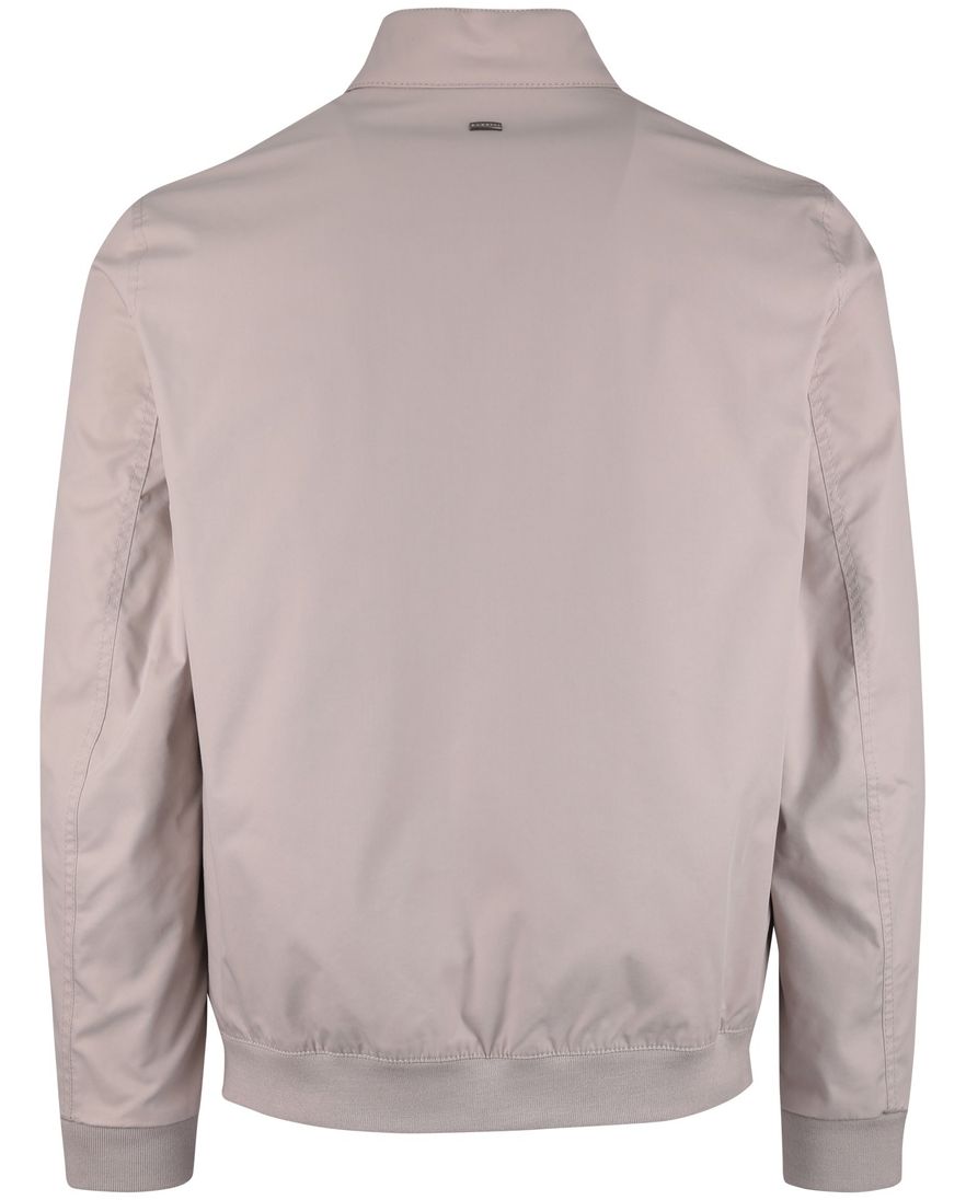 Bugatti zomerjas beige knoopzakken met rits katoen