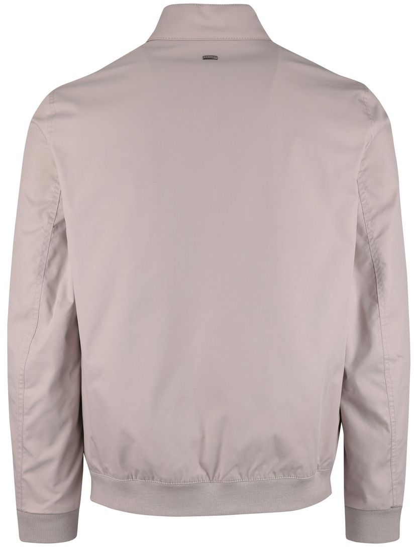 zomerjas beige Bugatti zonder capuchon kort met boord