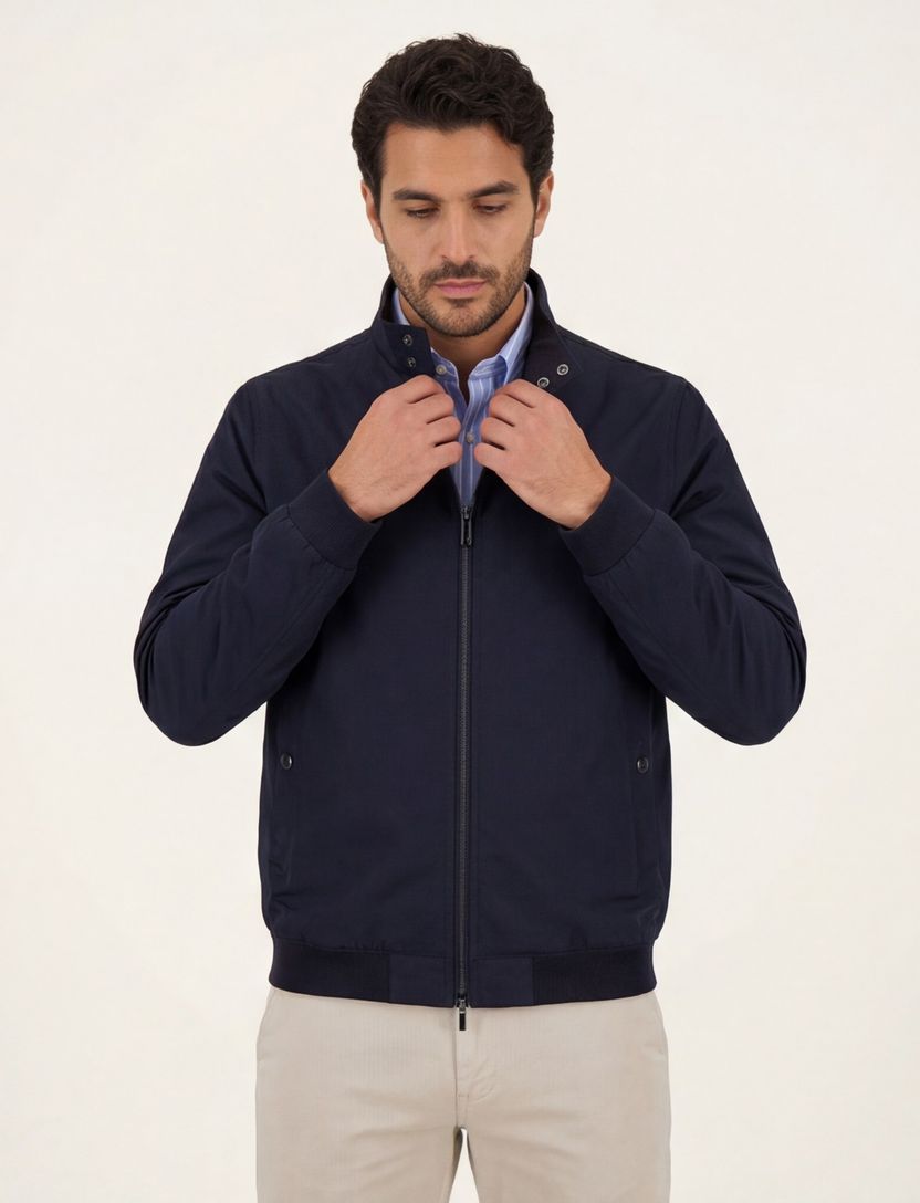 Bugatti donkerblauwe zomerjas bomberjack