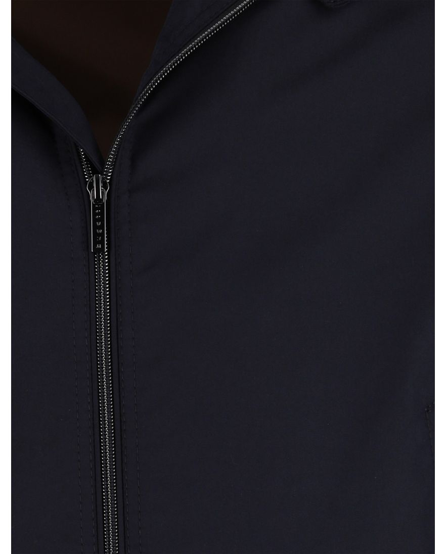 Bugatti zomerjas navy knoopzakken met rits katoen