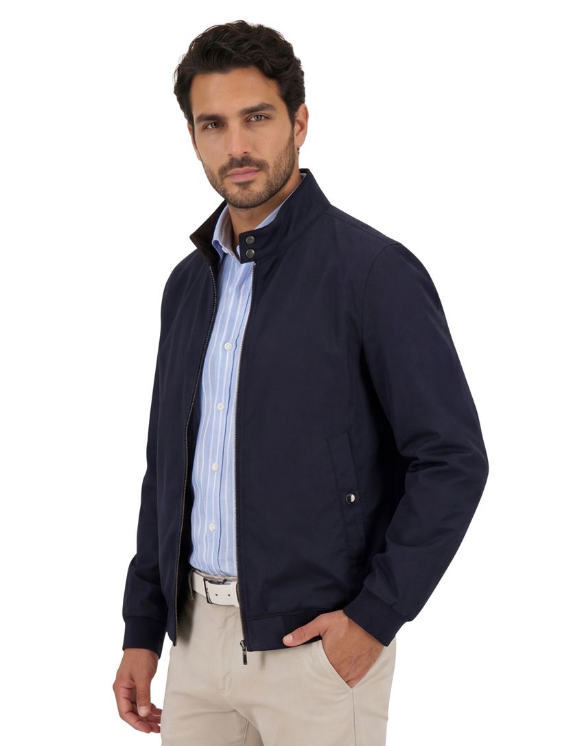 Bugatti donkerblauwe zomerjas bomberjack