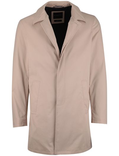 Bugatti Bugatti Manteljas beige effen gevoerd knopen