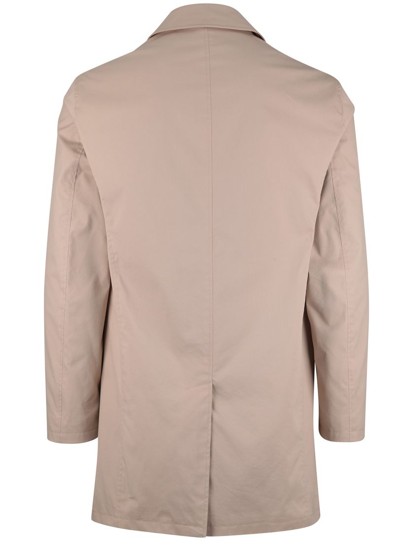 Beige Manteljas Bugatti knopensluiting met voering