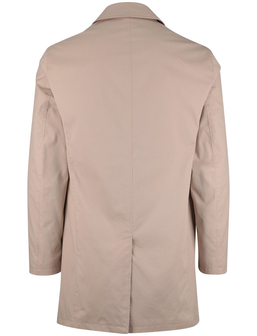 Bugatti Manteljas beige effen gevoerd knopen