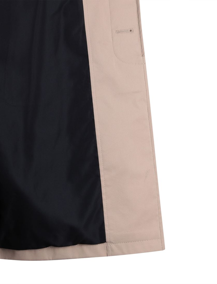 Beige Manteljas Bugatti knopensluiting met voering