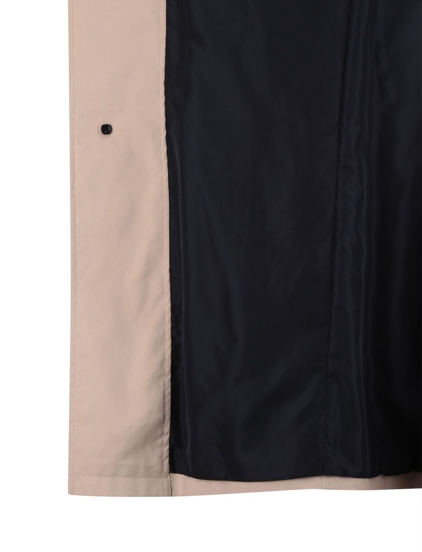 Beige Manteljas Bugatti knopensluiting met voering