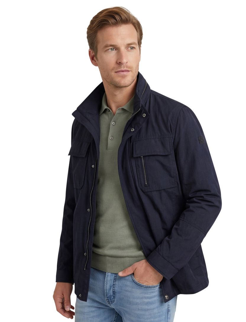 Zomerjas Bugatti wijde fit waterafstotend donkerblauw