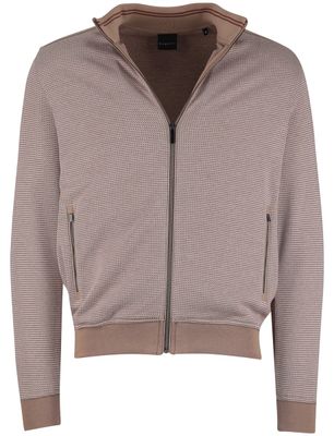 Bugatti Vest Beige Bugatti rits geprint