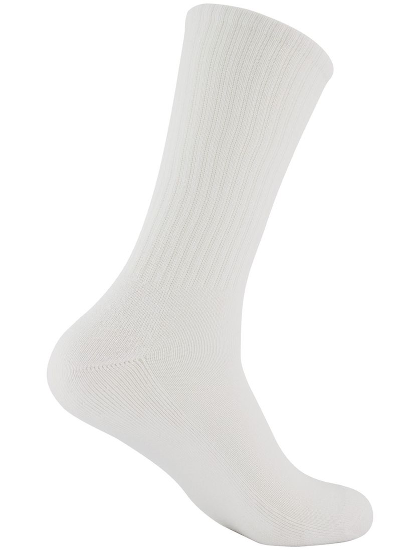 wit 6-pack herensokken Polo Ralp Lauren multicolor logo effen