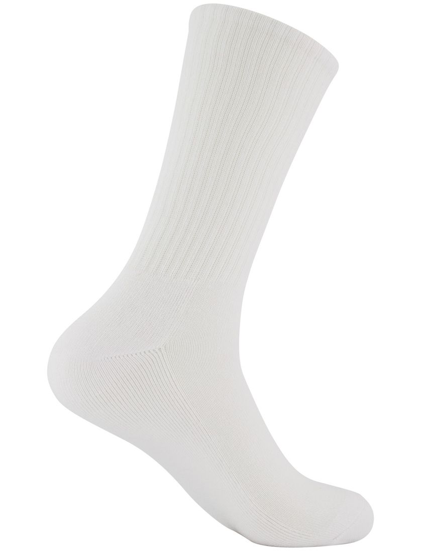 wit 6-pack herensokken Polo Ralp Lauren multicolor logo effen