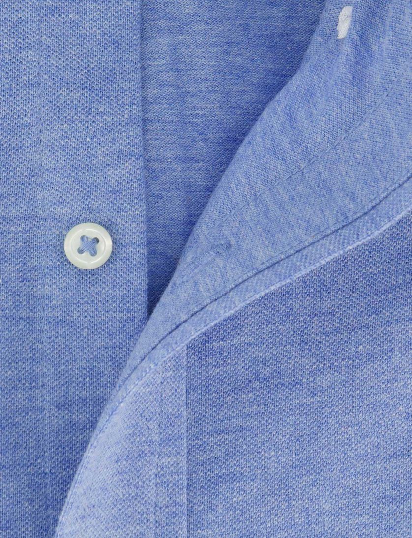 Overhemd Polo ralph lauren normale fit gemeleerd blauw