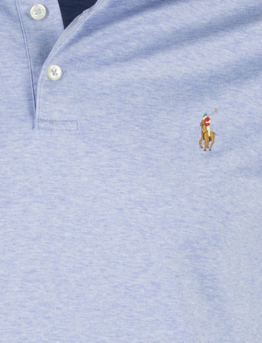 Polo lichtblauw gemeleerd Polo ralph lauren normale fit