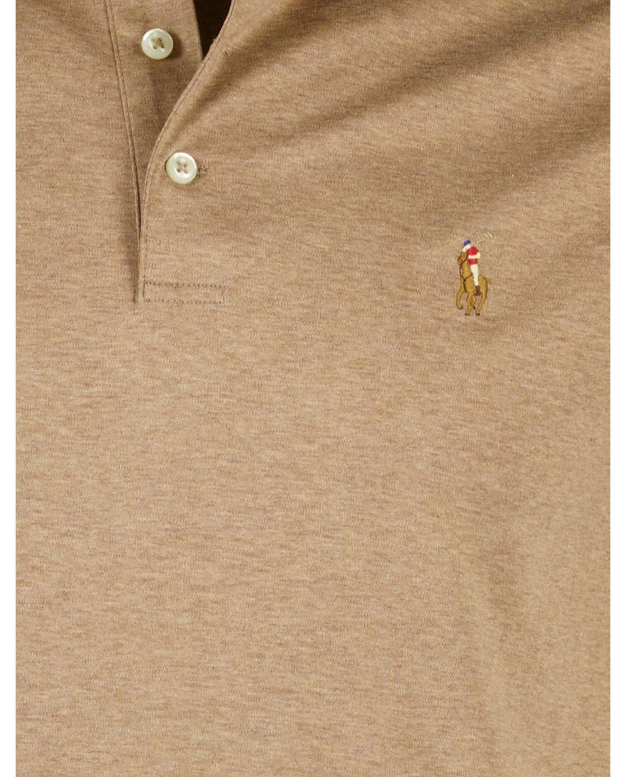 Polo ralph lauren polo bruin custom slim fit