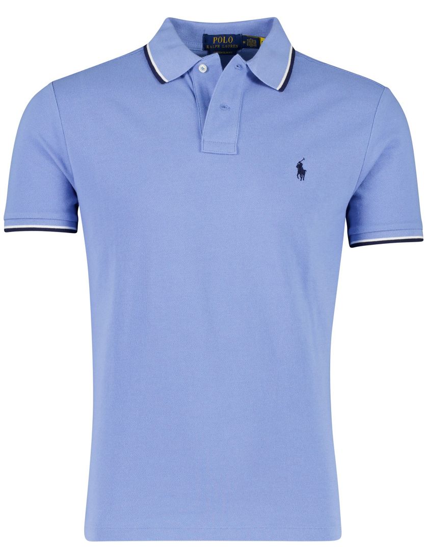 Polo lichtblauw met 2 knopen Polo ralph lauren