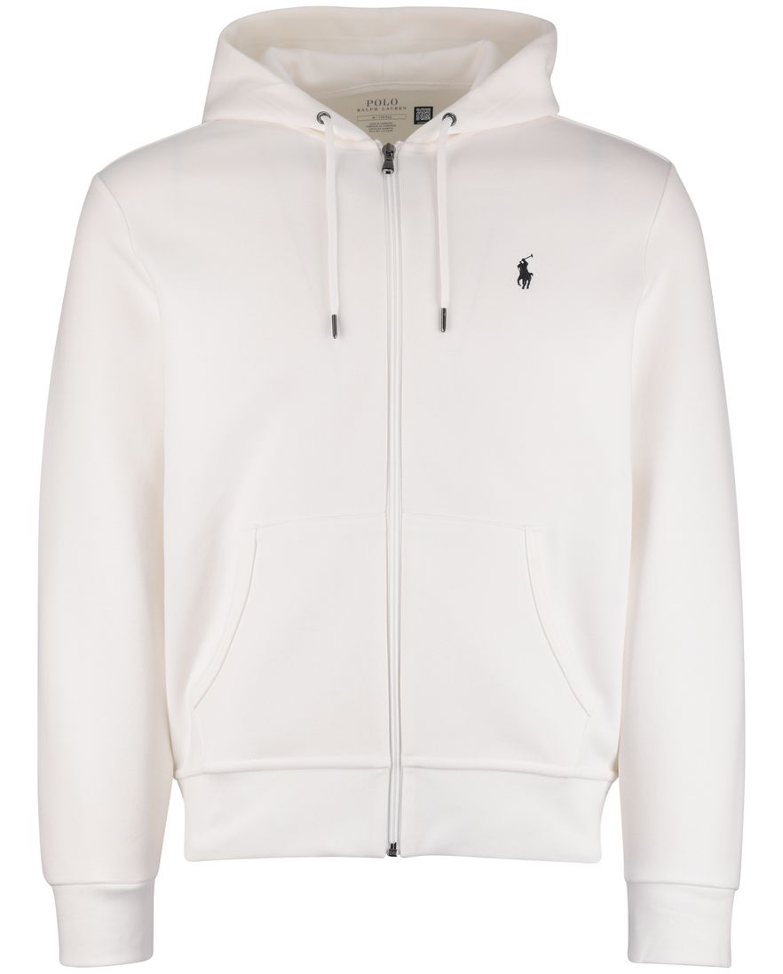 wit sweatvest Polo Ralph Lauren capuchon rits
