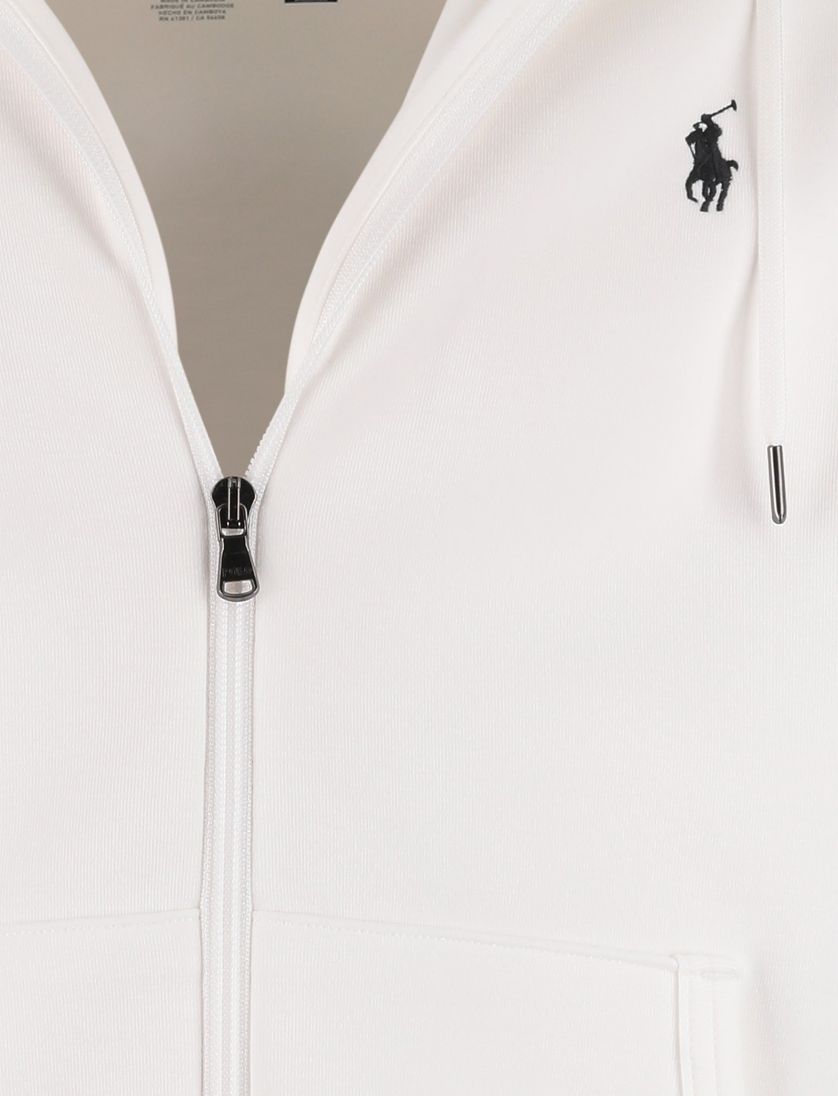 sweatvest Polo Ralph Lauren wit capuchon normale fit