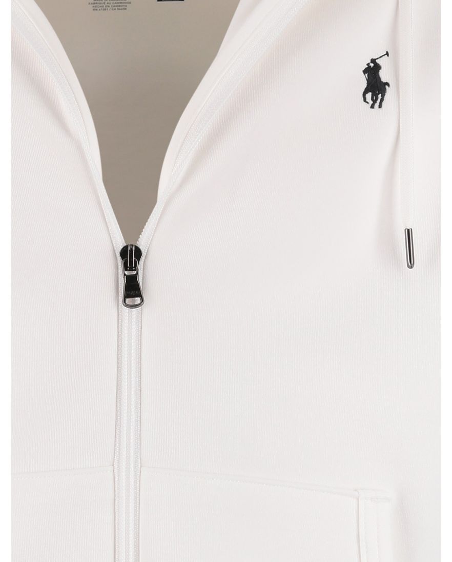 wit sweatvest Polo Ralph Lauren capuchon rits