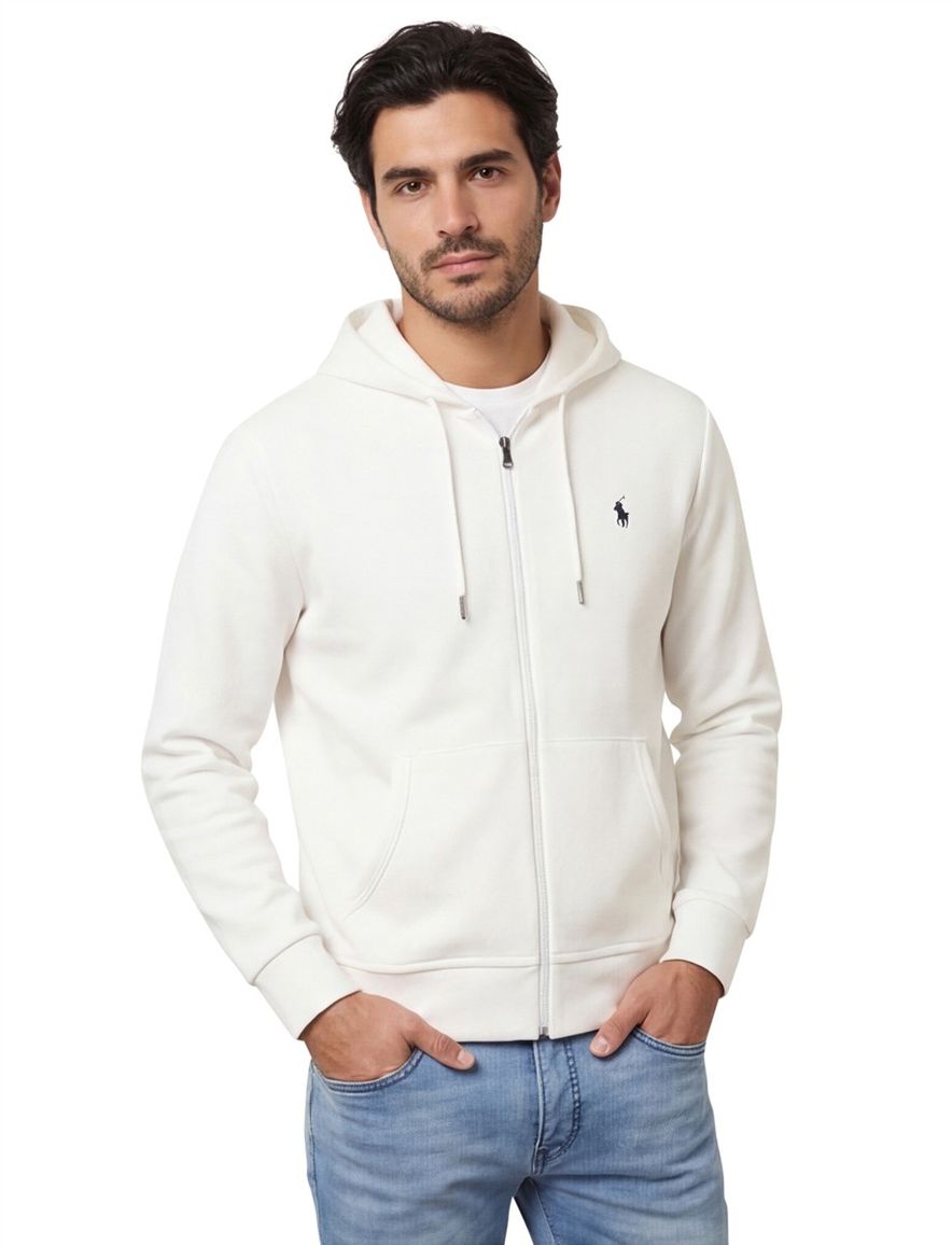Polo Ralph Lauren sweatvest capuchon wit