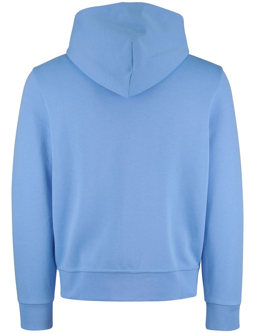sweatvest Polo Ralph Lauren blauw capuchon normale fit