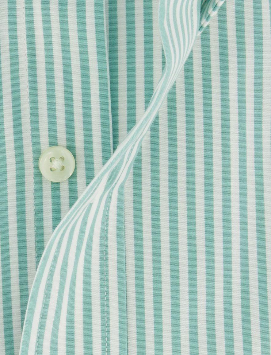 Polo Ralph Lauren Custom Fit overhemd groen met wit gestreept