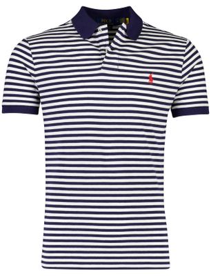 Polo Ralph Lauren Polo custom slim fit Polo ralph lauren donkerblauw gestreept